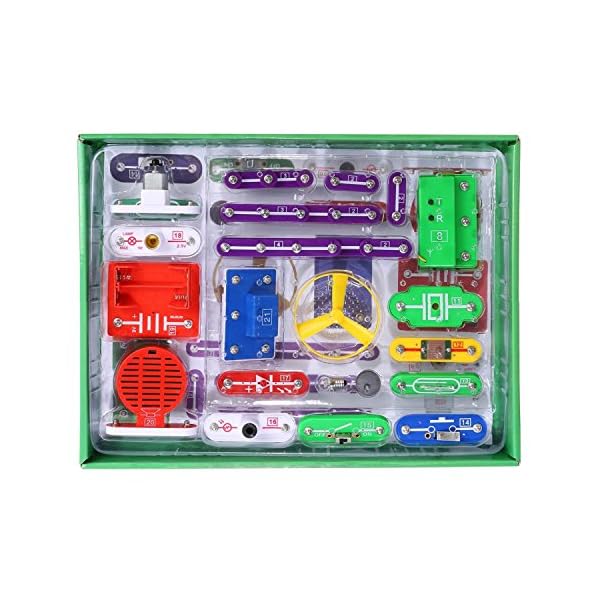VFENG-335-Circuit-Kits-for-Kids-Circuit-Experiment-Kits-Science-Kits-Electric-Circuit-Kits-With-31-Snap-parts-Educational-Science-Kit-Toy-Boys-Girls VFENG 335 Circuit Kits for Kids Circuit Experiment Kits Science Kits Electric Circuit Kits With 31 Snap parts…