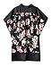 Women Floral Printed Splice Chiffon Shawl Kimono Cardigan Tops