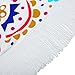 KING DO WAY Round Mandala Tapestry Soft Breathable Beach Mat Used as Yoga Mat Sunscreen Shawl Wrap Skirt Tassels Table Cover, Wall Hanging Decoration 59''