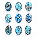 Wholesale 25mm Oval cabochon CAB flatback semi-precious gemstone 5pcs (Blue sea sediment jasper)
