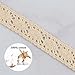 VU100 Edging Lace Ribbon/Trim, Natural Cotton Crochet Sewing Lace, for DIY Crafts Gifts Wrapping Party Baby Bridal Shower Wedding Decoration(1/2 Inch Wide 10 Yards Cream)