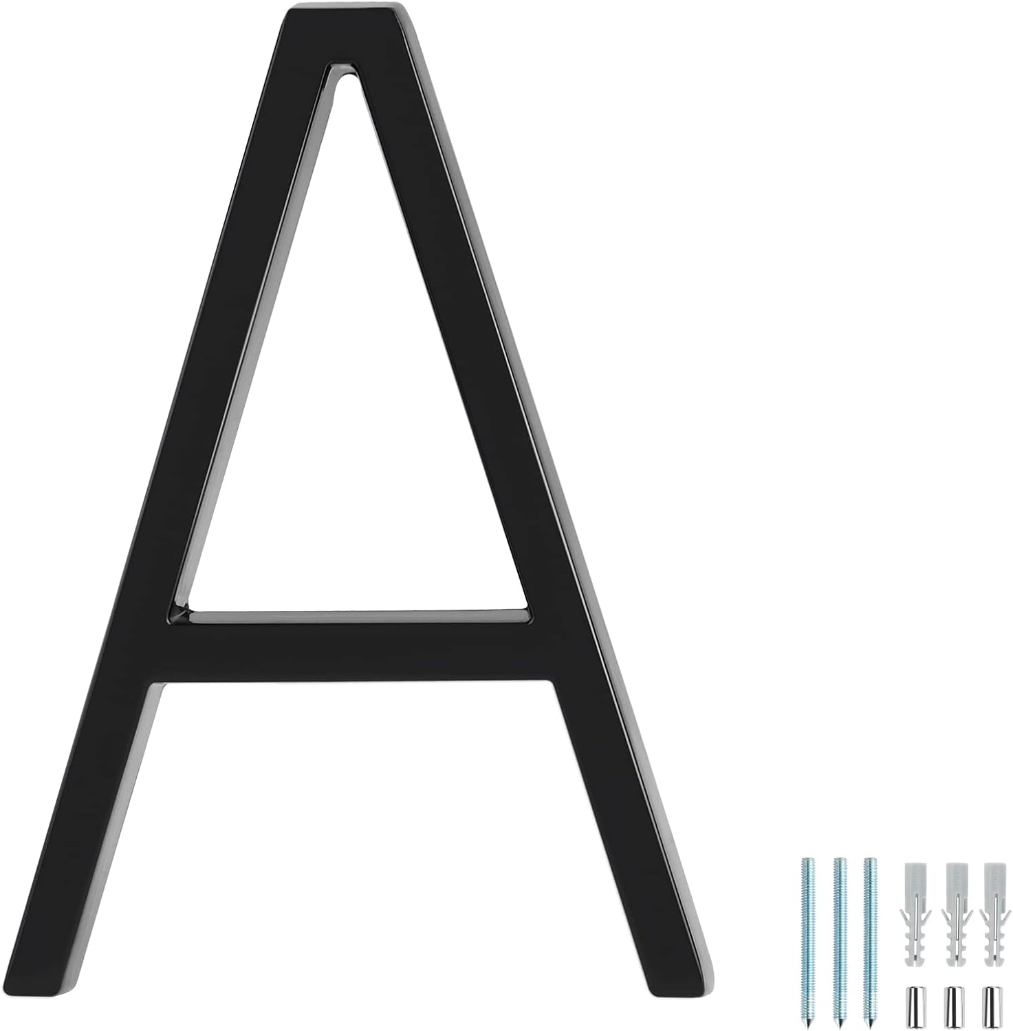 Address Signs - Covanm Floating House Letter A Black Floating Mount 5 Inch Modern House Letters A