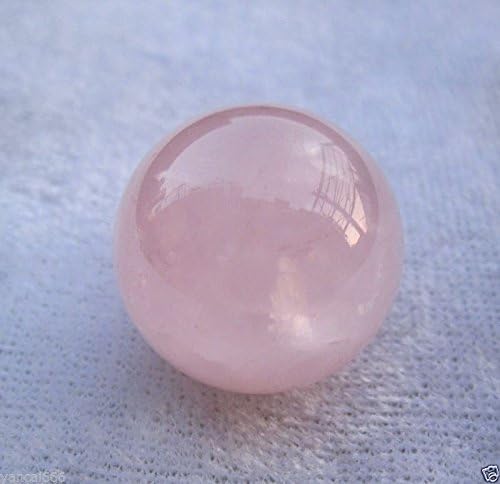 58G 34Mm Nature Rose Quartz Crystal Gemstone Sphere Ball Reik
