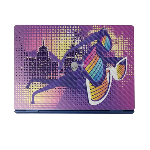 Carbon Fiber Laptop Skin Compatible with Alienware 16/16X Aurora (2025) - Shutt…