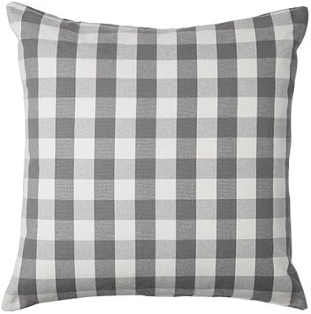 Ikea Smanate 508 X 508 Cm Gris Et Blanc Vichy Housse De