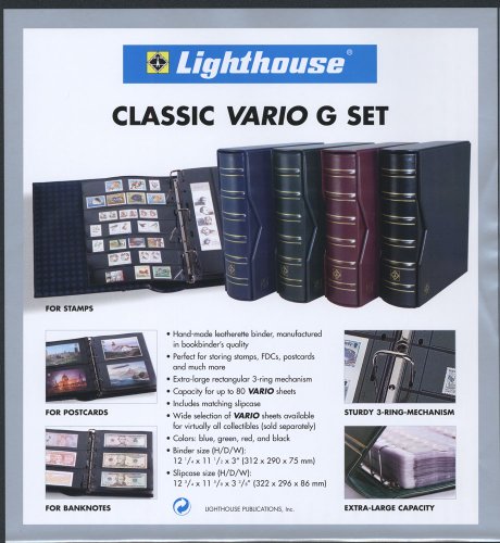 Lighthouse Vario-G Classic Binder with Slipcase, Black