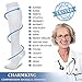 CHARMKING Compression Socks for Women & Men Circulation (3 Pairs) 15-20 mmHg is Best Athletic for Running, Flight Travel, Support, Cycling, Pregnant - Boost Performance, Durability (L/XL, White)