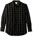 Haggar Men's Long Sleeve Sueded Effect Microfiber Woven Shirt