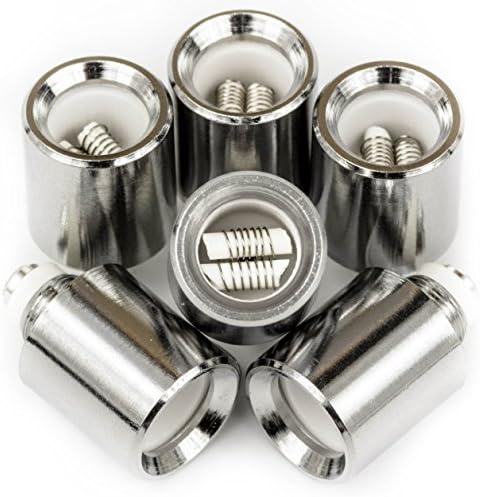 Coil Monster Replacement Dual Ceramic Rod Coil Heating Elements, 6 Cartridges