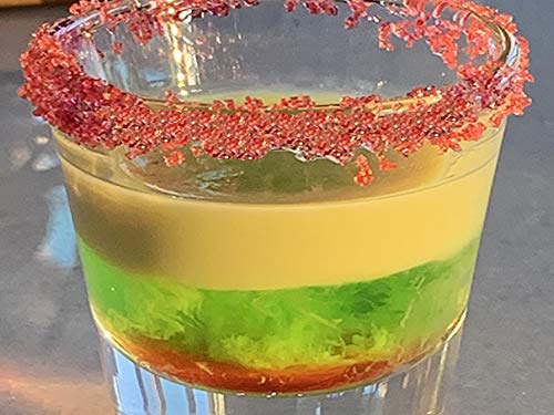 Snowy River Red, Cocktail & Margarita Sugar Rimmer - Vibrant Color Glass Rimming Sugar with Medium Crystal Texture - 16oz - Thumbnail 7