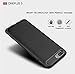OnePlus 5 Case, TopACE Ultra Slim Thin Carbon Fiber Scratch Resistant Shock Absorption Soft TPU Protective Cover For OnePlus 5 (Black)