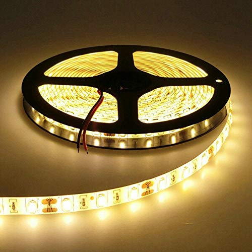 MASUNN 5M Waterproof White/Warm White SMD 5630 300 LED Flexible Strip Tape Light DC12V-Warm White