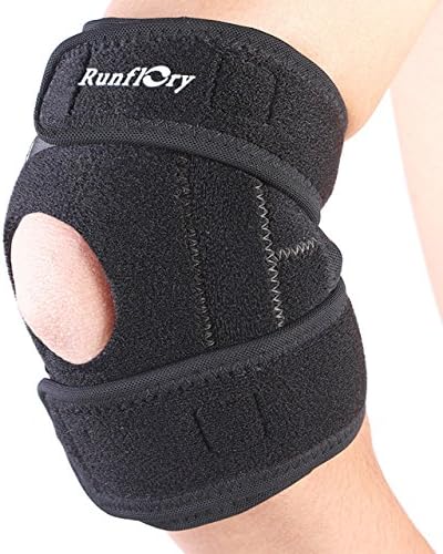 Runflory Adjustable Tennis Elbow Support Brace, Breathable Sports Tennis Elbow Brace Stabilizer, Compression Tendonitis Protector Guard Pad for Golfers, Outdoor Activities, Elbow Injury or Recovery