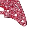 IKN 4Ply Pink Pearl ST Pickguard Backplate Set for 3 Single Coil ...