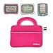Xcivi 7-8 Inch Neoprene Protective Carry Case for LeapFrog LeapPad Platinum, Ultimate, Epic Academy/Fuhu Nabi JR, SE,Elev-8,Dream tab HD8/Fire7, HD 8 Kids Learning Tablet (Pink)