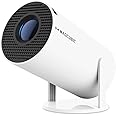 Magcubic Mini Projector HY300 Auto Keystone Correction Portable Projector, 4K/ 200 ANSI Smart Projector with 2.4/5G WiFi, BT 5.0, 130 Inch Screen, 180 Degree Flip, Round Design, Home Video Projector