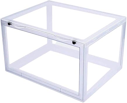 transparent collapsible shoe box