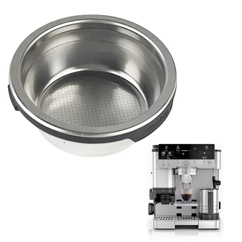 Photo 1 of Filter basket compatible with Ninja Luxe Cafe Accessories ES601 ES701?Double Cup Coffee Pressurized Porous Filter?Double Layer Portafilter Basket for Ninja Luxe Cafe