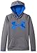 Under Armour Boys' Armour Fleece Big Logo Hoodie,Graphite (040)/Ultra Blue, Youth Small