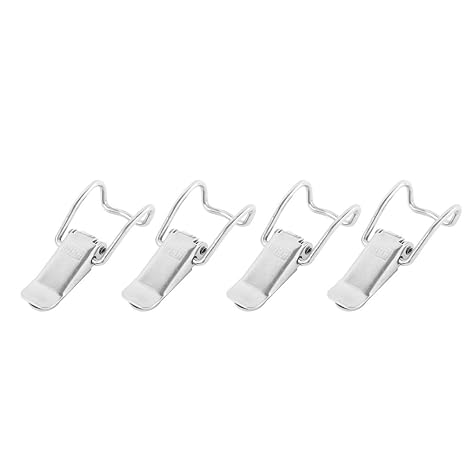 sourcing map Hebelverschluss 4Pcs 304 Edelstahl Möbel Box Küchenschrank Wandschrank Feder Toggle Latch de
