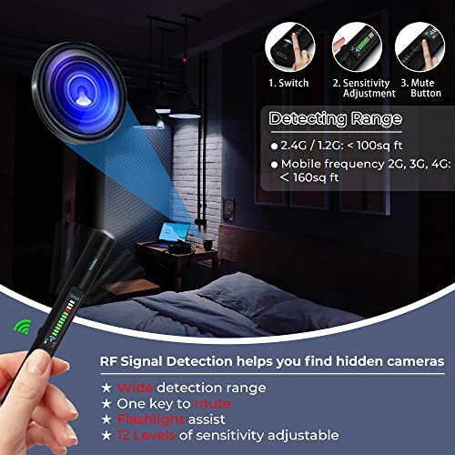 Yilador Hidden Devices Detector Privacy Protection, GPS Tracker 12