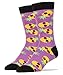 Oooh Yeah Men's Luxury Combed Cotton Crew Socks Pineapple Dude
