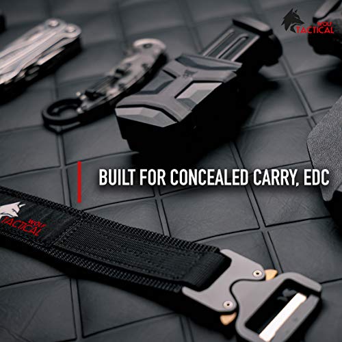 WOLF TACTICAL Heavy Duty Hybrid QuickRelease EDC Belt 2Ply 1.5” CCW
