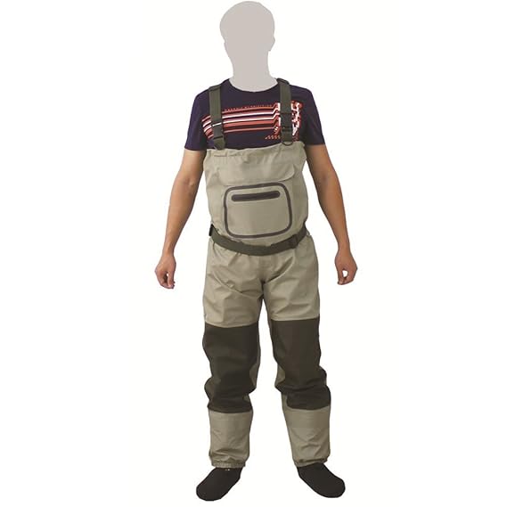 Kylebooker Angler Watvögel Angelhose Wathose Herren Anglerhose Atmungsaktiv Fliegenfischen Angelbekleidung Erschwingliche Bru