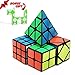 Speed Cube Set, INTEGEAR Magic Cube Bundle 2x2 3x3 Pyramid and Skewb Cube Set with a Bonus Snake Ruler Twist, Educational STEM Toys for Kids [4 Pack] + [ 1 Bonus Pack]