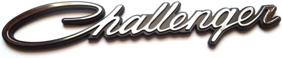 Challenger Nameplate Emblems, 3D Badges Decal embelms for Dodge (Chrome)
