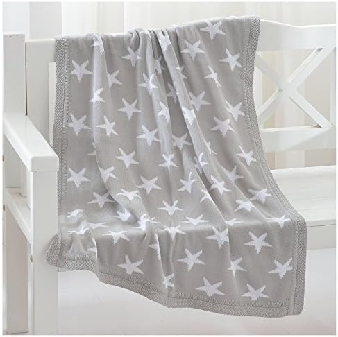 NEWSHONE Knitted Kid Baby Blanket (Star)