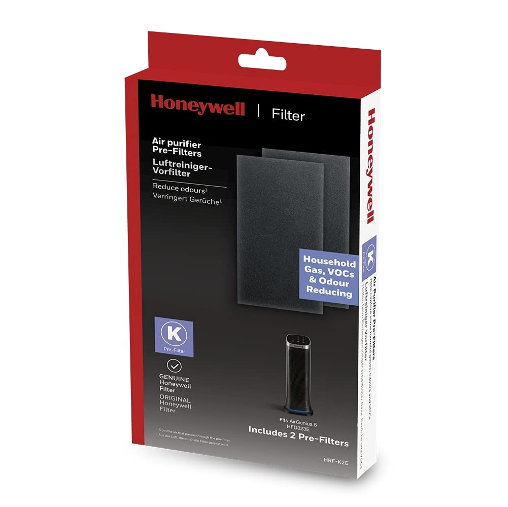 Honeywell HRF-K2E K Air Purifier Pre-Filters Compatible with the Honeywell HFD323E Air Purifier Air Genius 5