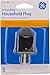GE 54301 15A 125V Household Grounding Plug, Black