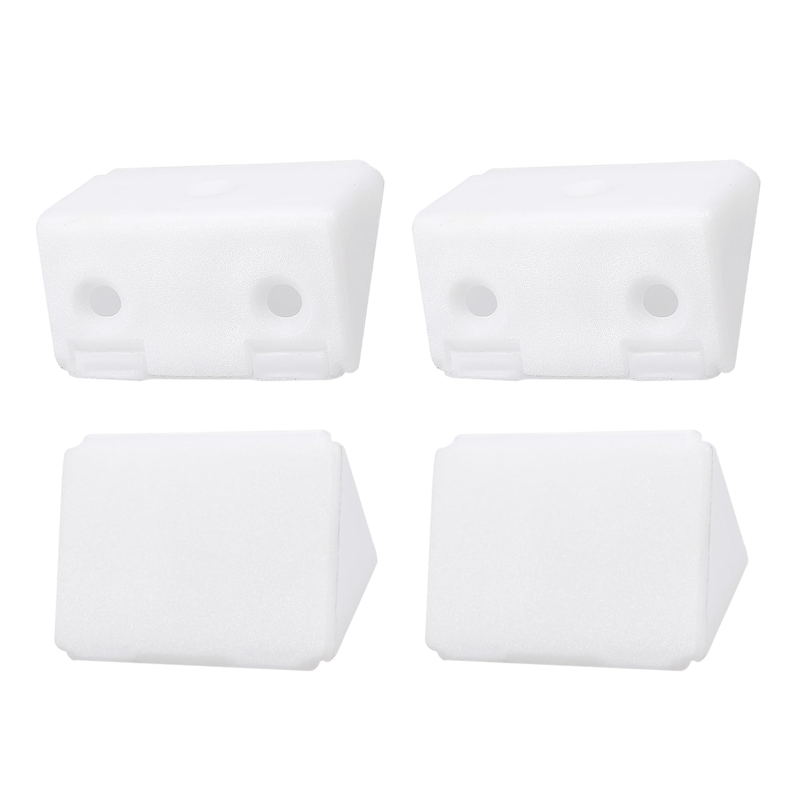 DTGN 42x23x23mm(LxWxH) Plastic Corner Brackets -10Pack - Good for Furniture Repairing - 3 Holes L Shape Right Angle Brace - White