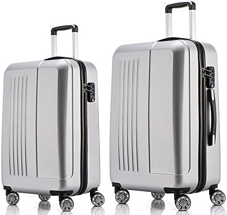 Fochier Luggage Sets 2 Piece Expandable Hardside Spinner Suitcase
