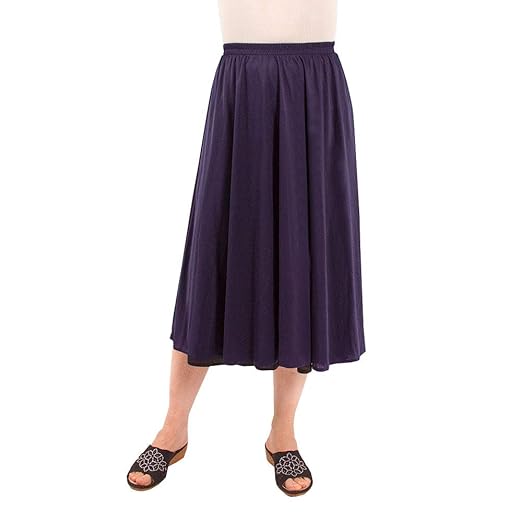 Fashion Friendly Plain Navy Skirt Amazon.co.uk Clothing