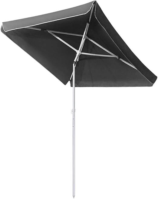 Amazon.de: UISEBRT 200X125cm Sonnenschirm Strand Rechteckig Knickbar UV