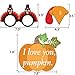 Thanksgiving Fall Party Photo Booth Props Kit For Autumn Harvest Funny Turkey Friendsgiving Party Decorations Supplies-44 Count