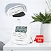 HAOBAIMEI Digital Kitchen Timer, Simple Operation, Minute Second Count Up and Countdown, Loud Alarm, Low Energy Consumption, Magnetic Backing, Stand, White, Batteries Included (2)