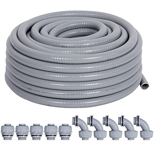 Neorexon LiquidTight Conduit 25 ft and 10 Pieces of Connector Kit
