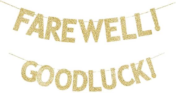 Amazon.com: Farewell! Goodluck! Banner, Farewell/Leaving/Graduation ...