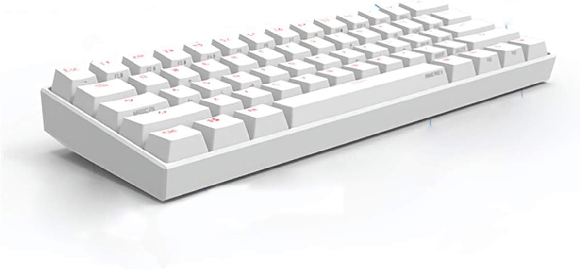 FidgetFidget PRO 2 Gateron Switch Bluetooth USB RGB Mechanical Gaming Keyboard 61 Keys White Brown Gateron Switch
