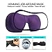 LEEKEN 3D Eye mask for Sleeping,Machine Washable, Sleep Mask for Women, Blinder Blindfold Airplane with Travel Pouch (Purple+Black)