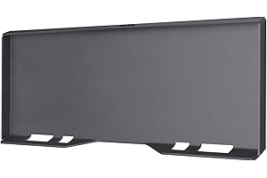 VEVOR Skid Steer Mount Plate 1/4" Thick Skid Steer Attachment Plate Steel Quick Attachment Loader Plate with 3 Additional Wel