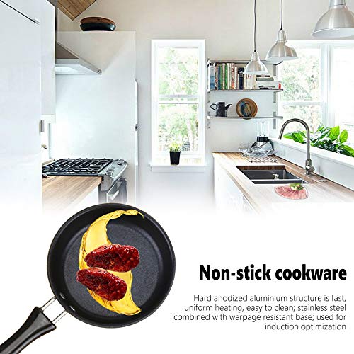 (12cm)HHuin Mini Non-Stick Pan Platte Wok Steak Koekenpan Wok Pannenkoek Ei Dumpling Omelet Pan Inductie Fornuis… - Image 6