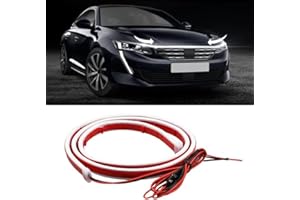 CCBASEBALL Exterior Car LED Strip Lights Flexible Car Hood Light Strip 59/70/79 Inches Waterproof Daytime Running Light for Cars, SUVs, Trucks