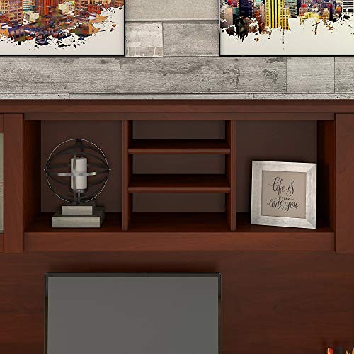 Bush Furniture Somerset 72W Hutch for L Shaped Desk in Hansen Cherry - Thumbnail 4
