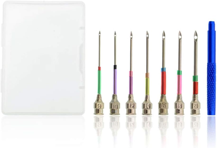 Samseed Punch Needle Tool 7/10/3 Sizes Embroidery Punch Needle Threader for Embroidery Floss Poking Cross
