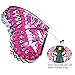 Kids Fairy Butterfly Wings Costume for Girls with Mask Rainbow Tutu Dress Set Princess Dress up Party Favors(Rose)