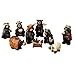 Kurt Adler Resin Bear, 4-Inch, Set of 9 Nativity Set